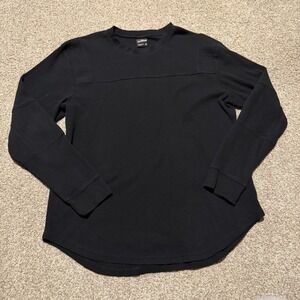 Southpole Authentic Collection Black Thermal Waffle Knit Long Sleeve Shirt XL